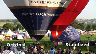 Stabilizing zoomed in video